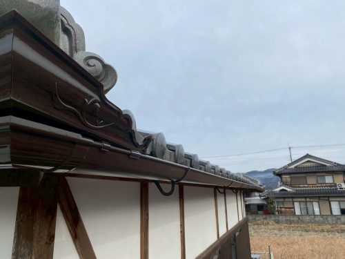 軒樋を交換後の写真