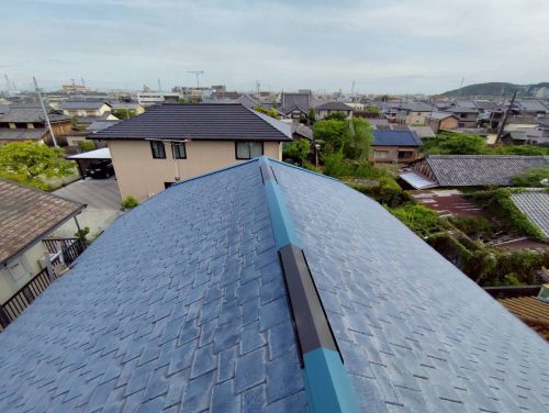 換気棟を取り付けた屋根
