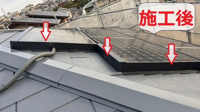 太陽光パネル関連の屋根修理後