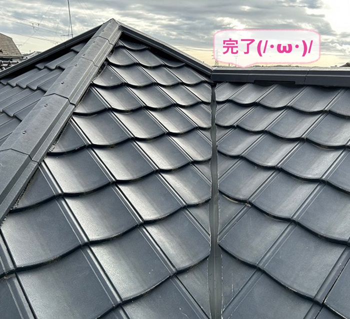 神戸市北区で施工ミスが原因で浸水した屋根を一部やり替えた現場の様子