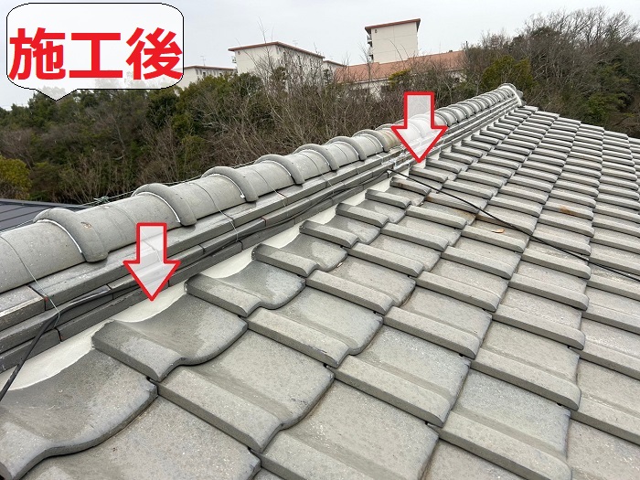 瓦の雨漏り修理後