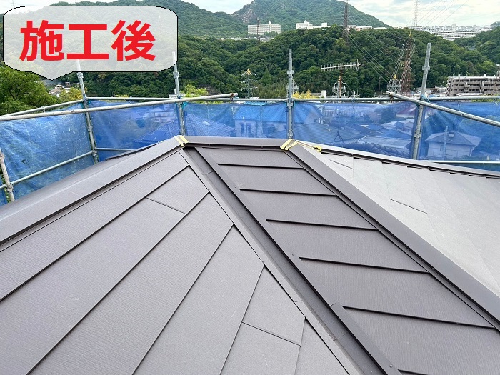 屋根葺き替え工事後