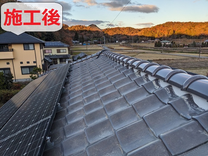 棟瓦積み替え後