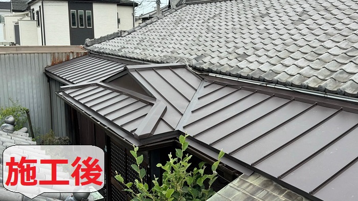 屋根葺き替え工事後