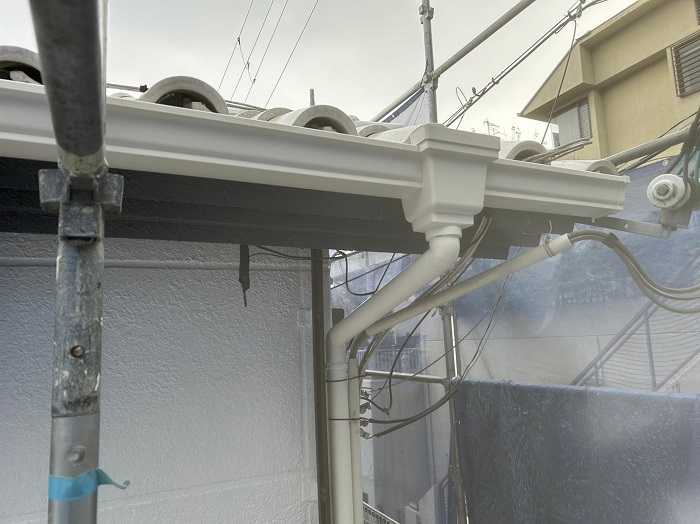 宝塚市でのパナソニック製PC50へ交換する雨樋工事完了