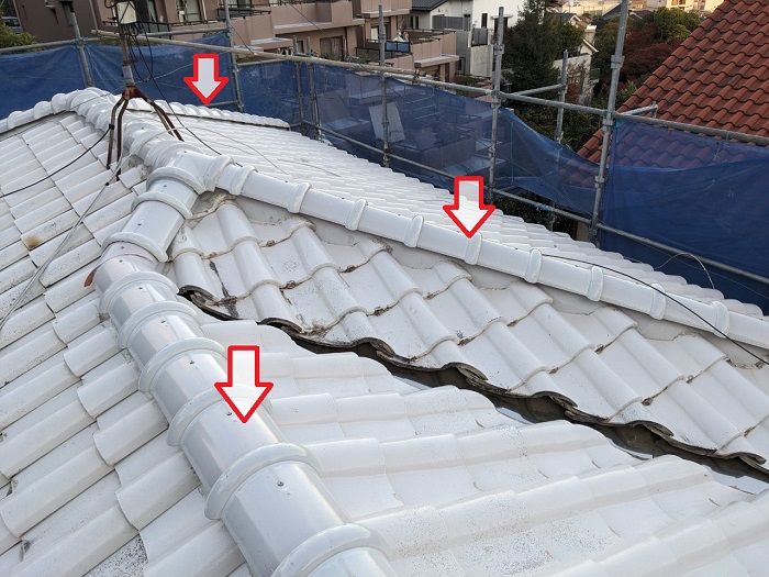 宝塚市で地震対策にお勧めな棟瓦取り直しを行った後の瓦屋根