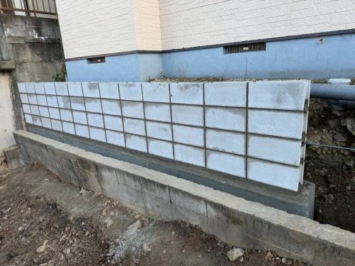 ブロック工事後の写真