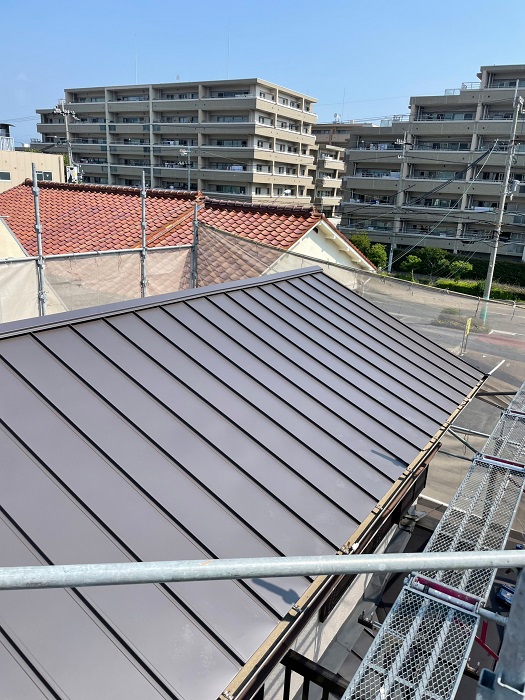 神戸市須磨区での屋根葺き替え工事完了