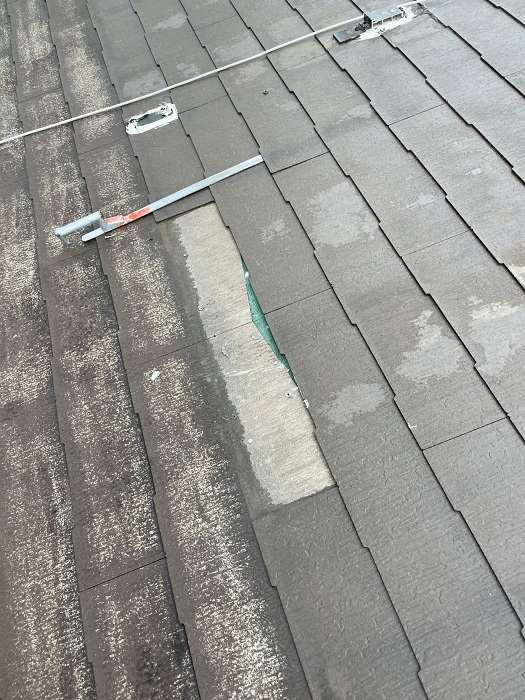 差し替える前のカラーベスト屋根