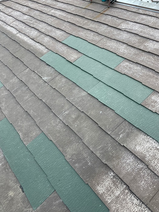 差し替え後のカラーベスト屋根