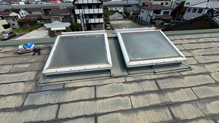 雨漏りしている天窓