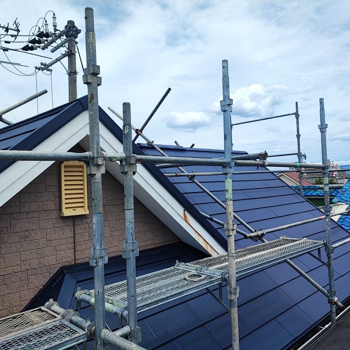 神戸市中央区での屋根リフォーム完了