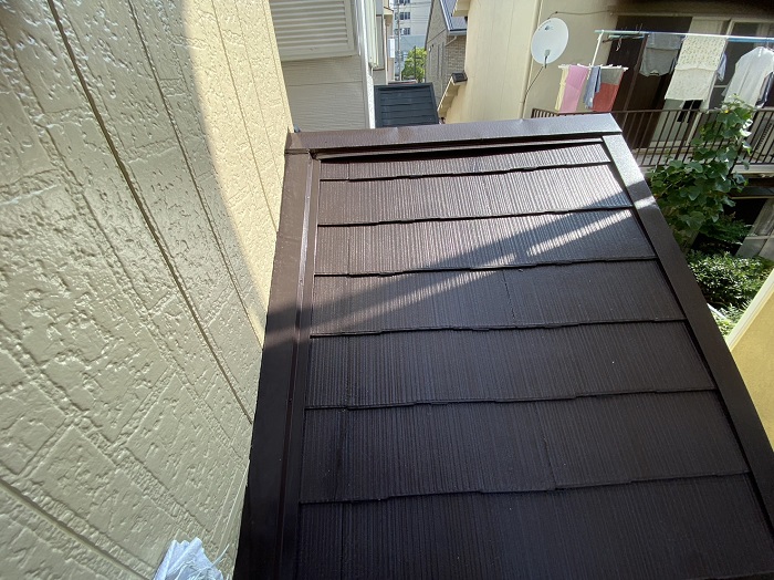 雨漏りしているスレート屋根