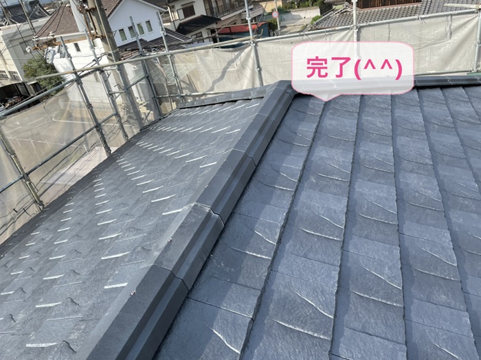 加古川市で地震に強いルーガ鉄平への屋根工事完了