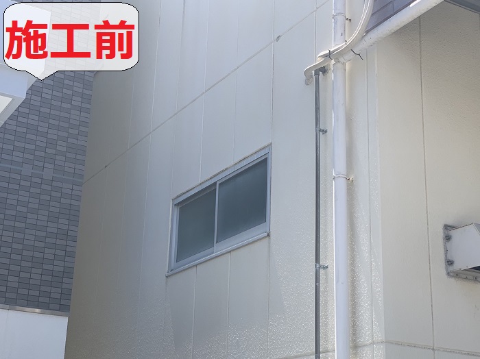 工場窓からの雨漏り修理前