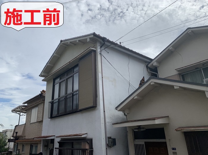 外壁雨漏り修理前