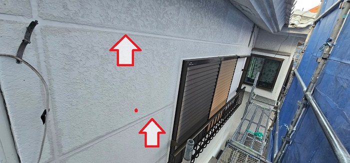 宝塚市で外壁ＡＬＣの目地補修を行った後の様子
