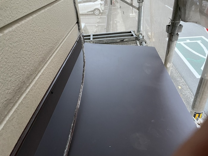 神戸市兵庫区で庇屋根を修理した後の様子
