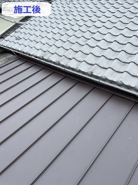 葺き替え後の屋根の様子