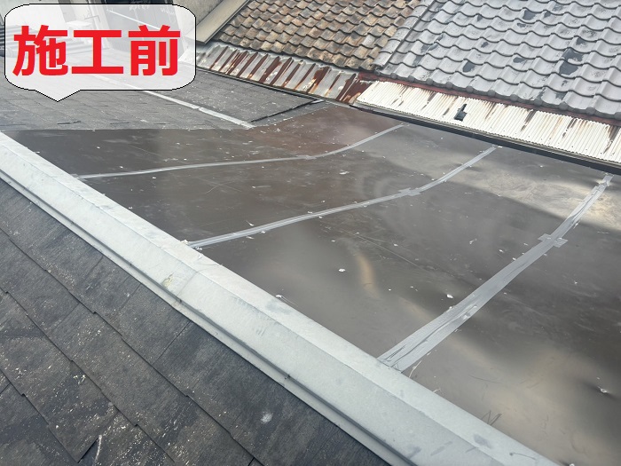 屋根からの雨漏り修理前