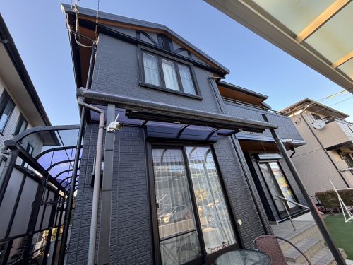 外壁塗装した外観