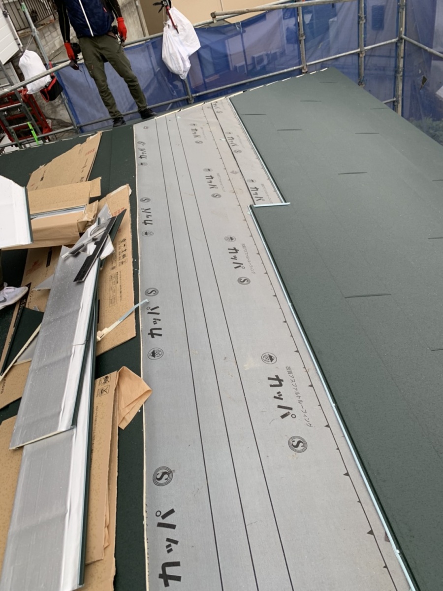 神戸市北区で屋根リフォーム！IG工業のスーパーガルテクトを重ね葺きしました