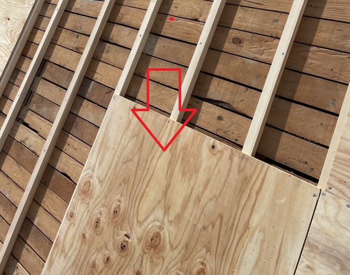 下地用合板貼り