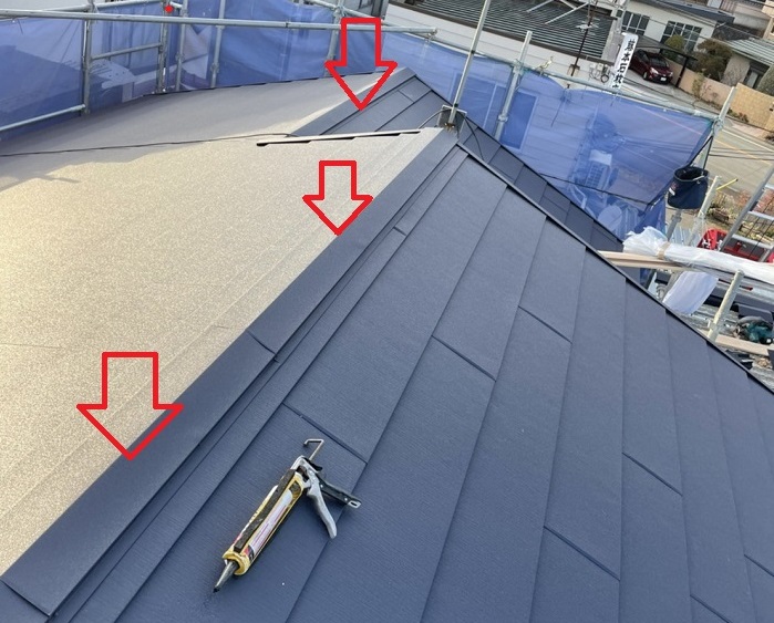 棟板金取り付け