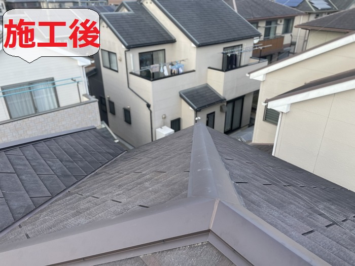 棟板金交換後
