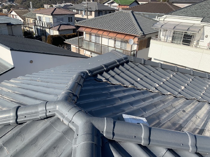 積水瓦の屋根