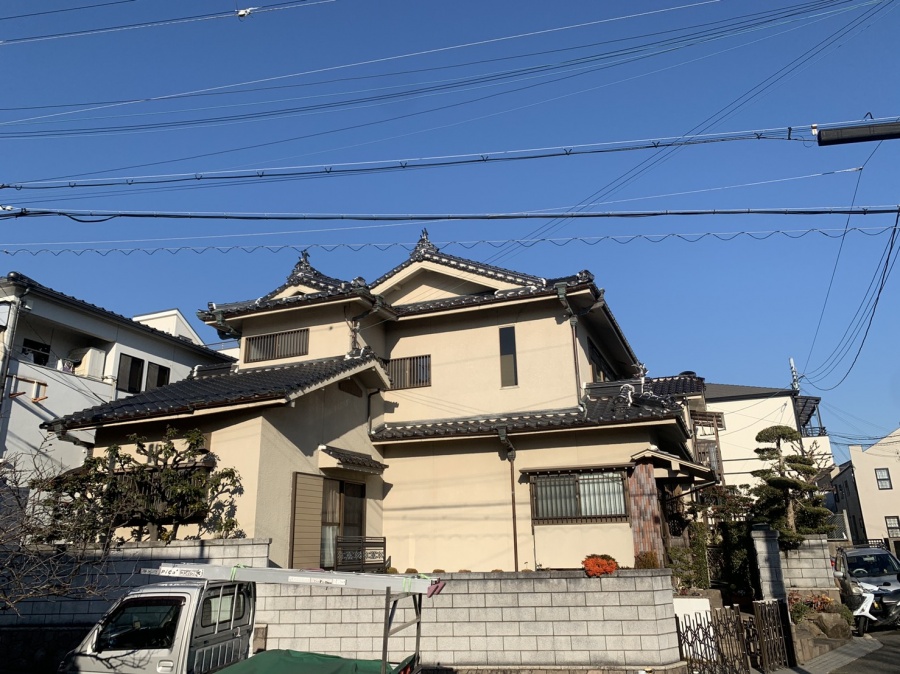 神戸市須磨区で屋根工事の無料見積もりを行ったお家の様子