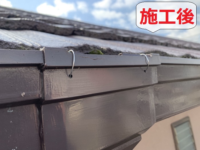 雨樋からの雨漏り修理後