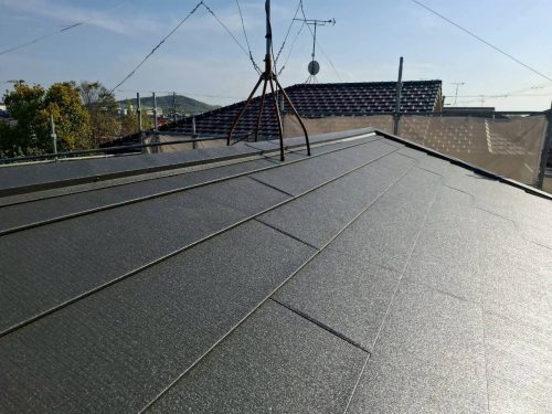 葺き替えた屋根の様子