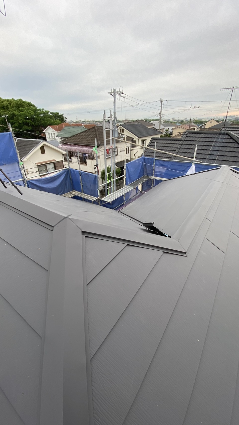 神戸市須磨区での屋根リフォーム完了
