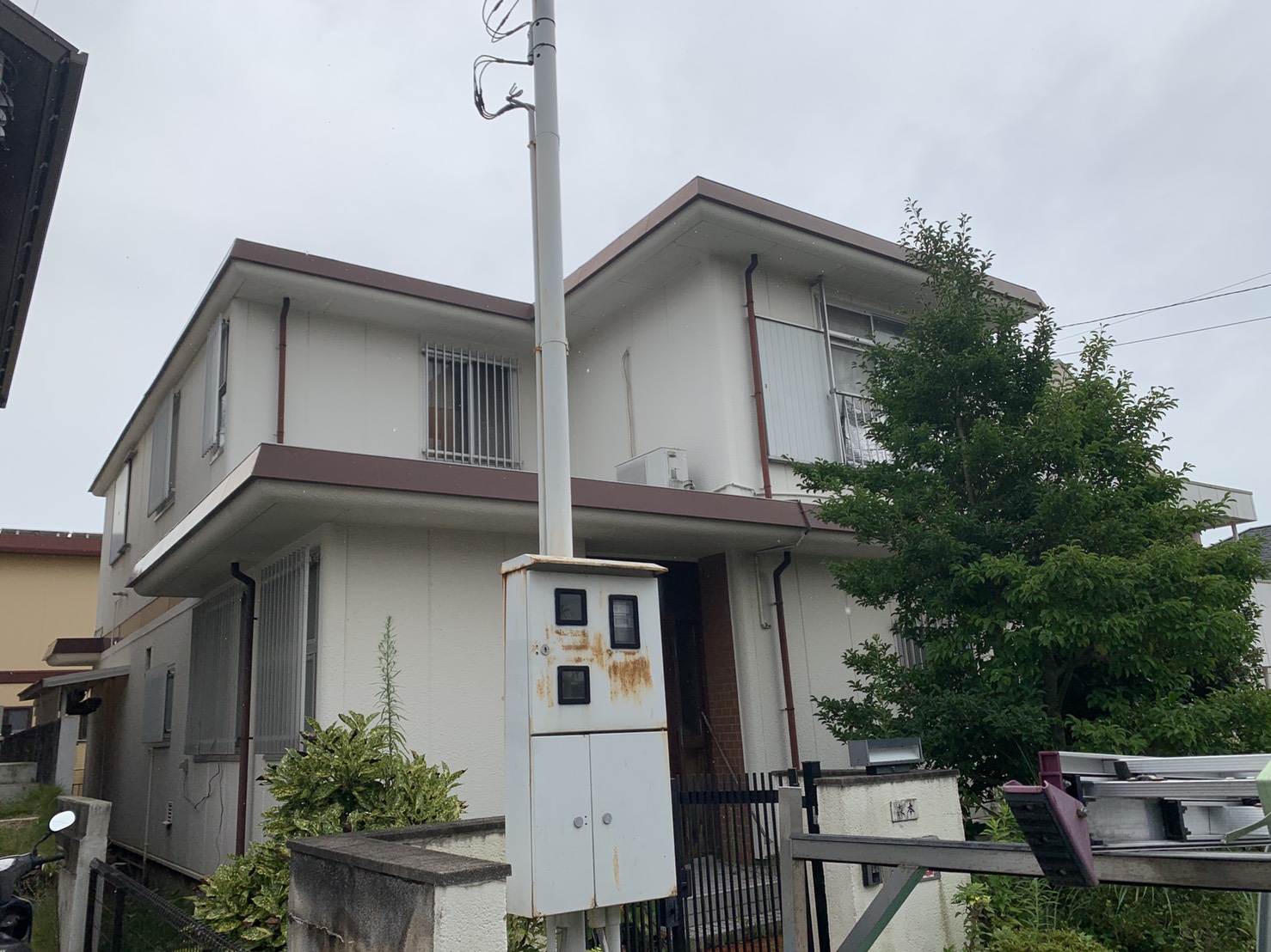 神戸市須磨区で陸屋根防水工事のお見積もりを行ったお家の様子