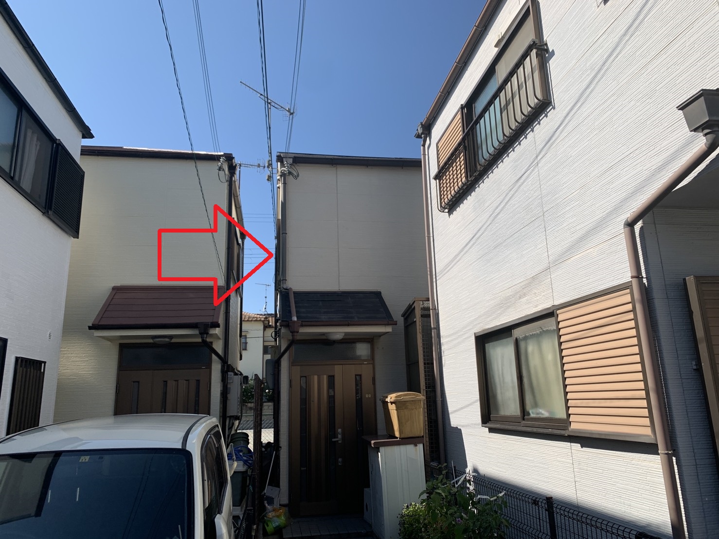 神戸市西区で、1階部分への雨漏りを調査しお見積もりを行いました！