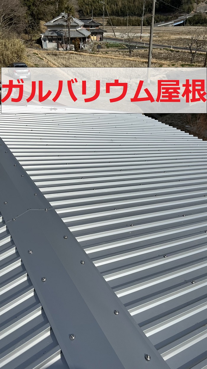 リファインボトムフラットに葺き替えた屋根