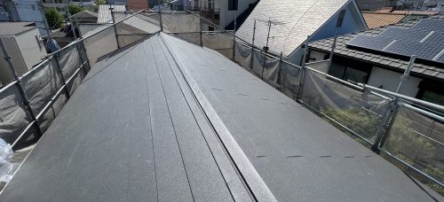 葺き替え後の屋根の写真