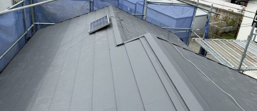 ガルテクトに葺き替えた屋根
