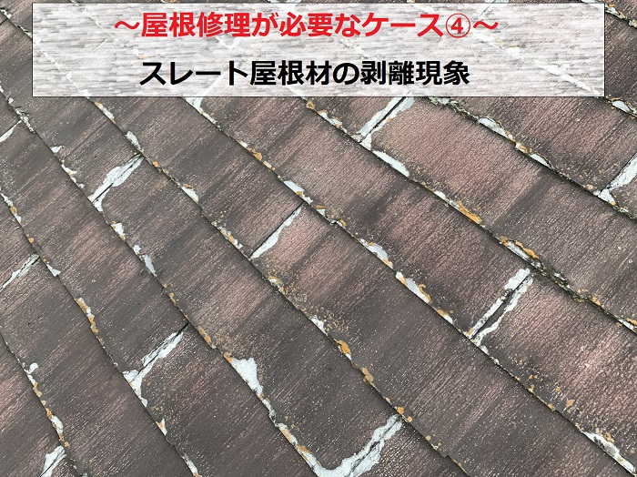 yanesyuurigahituyounake-suスレート屋根材の剥離現象