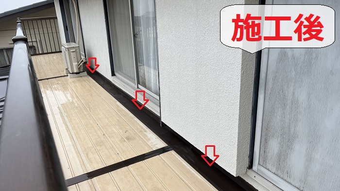 雨漏り応急処置後