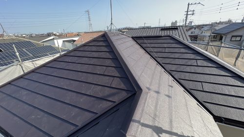 カバー工法後の屋根