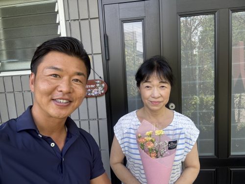 お客様との写真