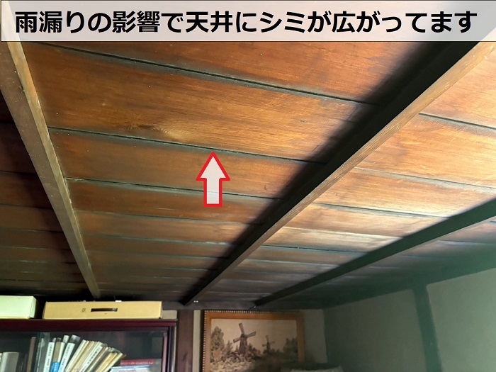 シミが出来た天井