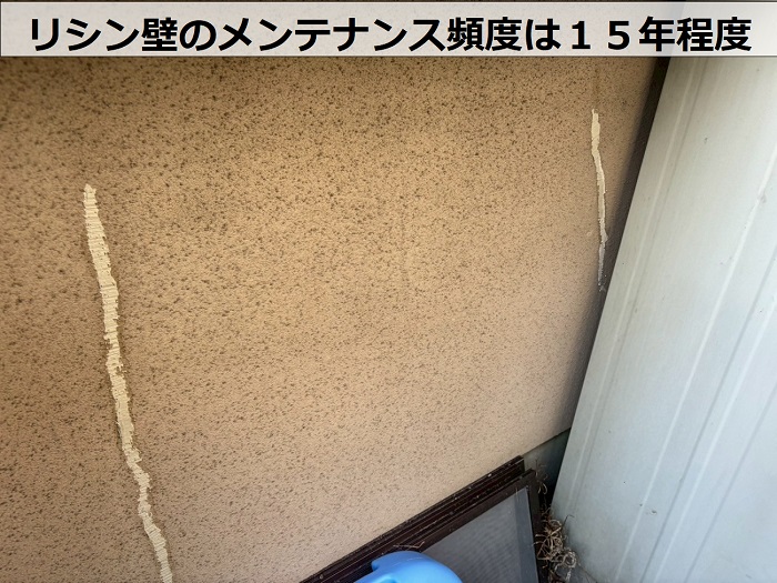 劣化したリシン壁