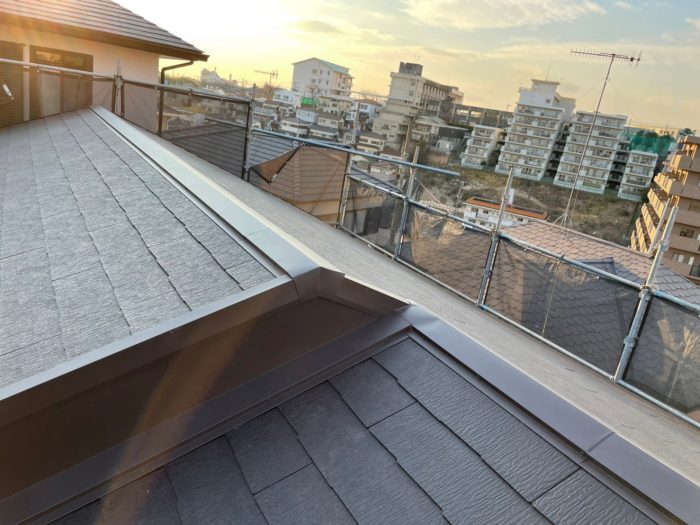 葺き替え後のカラーベスト屋根