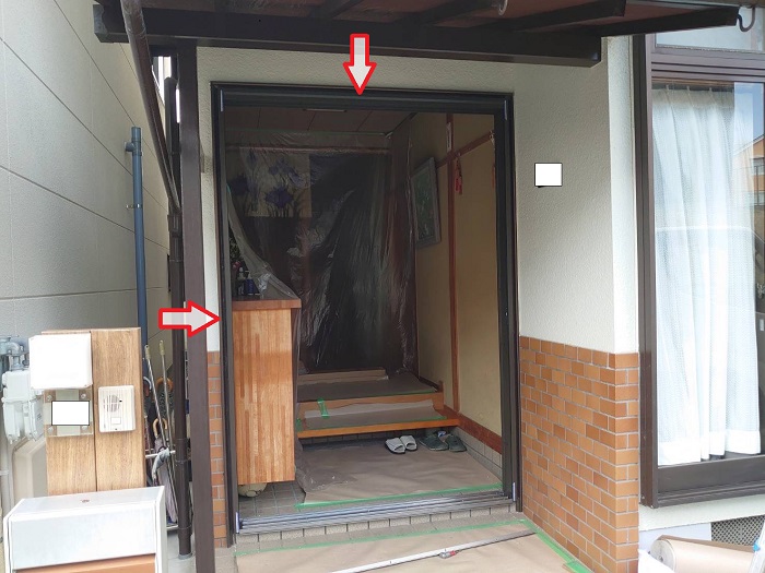 ドア枠取り付け