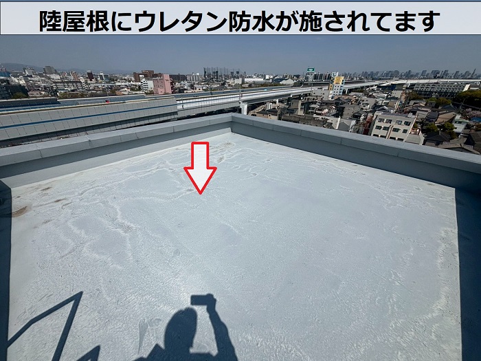 陸屋根のウレタン防水