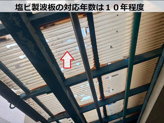塩ビ製の波板