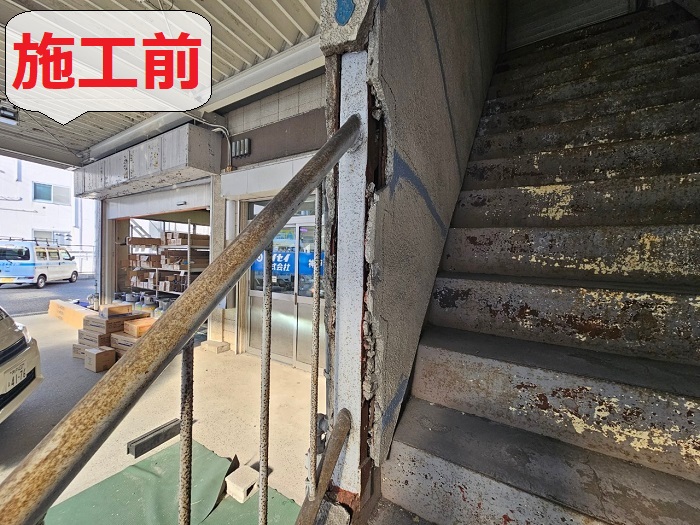工場の外壁修理前